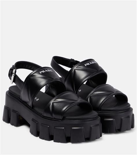 prada platform sandals dupe|sandal prada original.